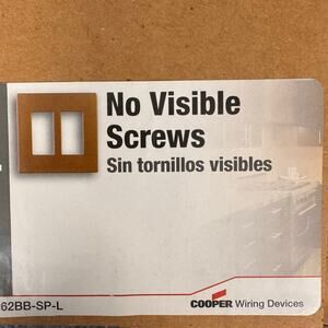 Cooper No Visible Screw Decorator Wall Plate Light Almond New Lot of 10